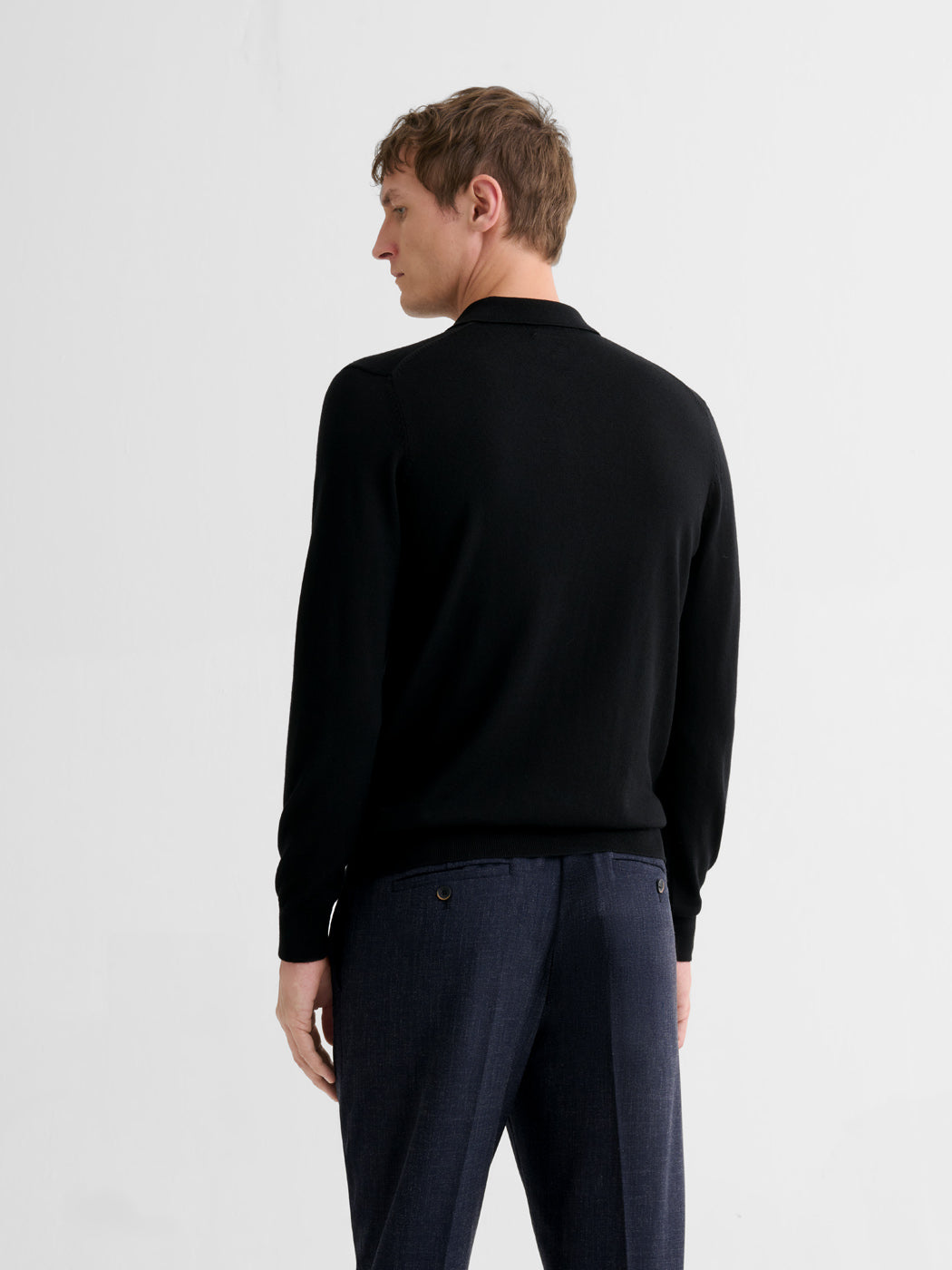 Polo boutonné en laine Mérinos - DEVRED 1902