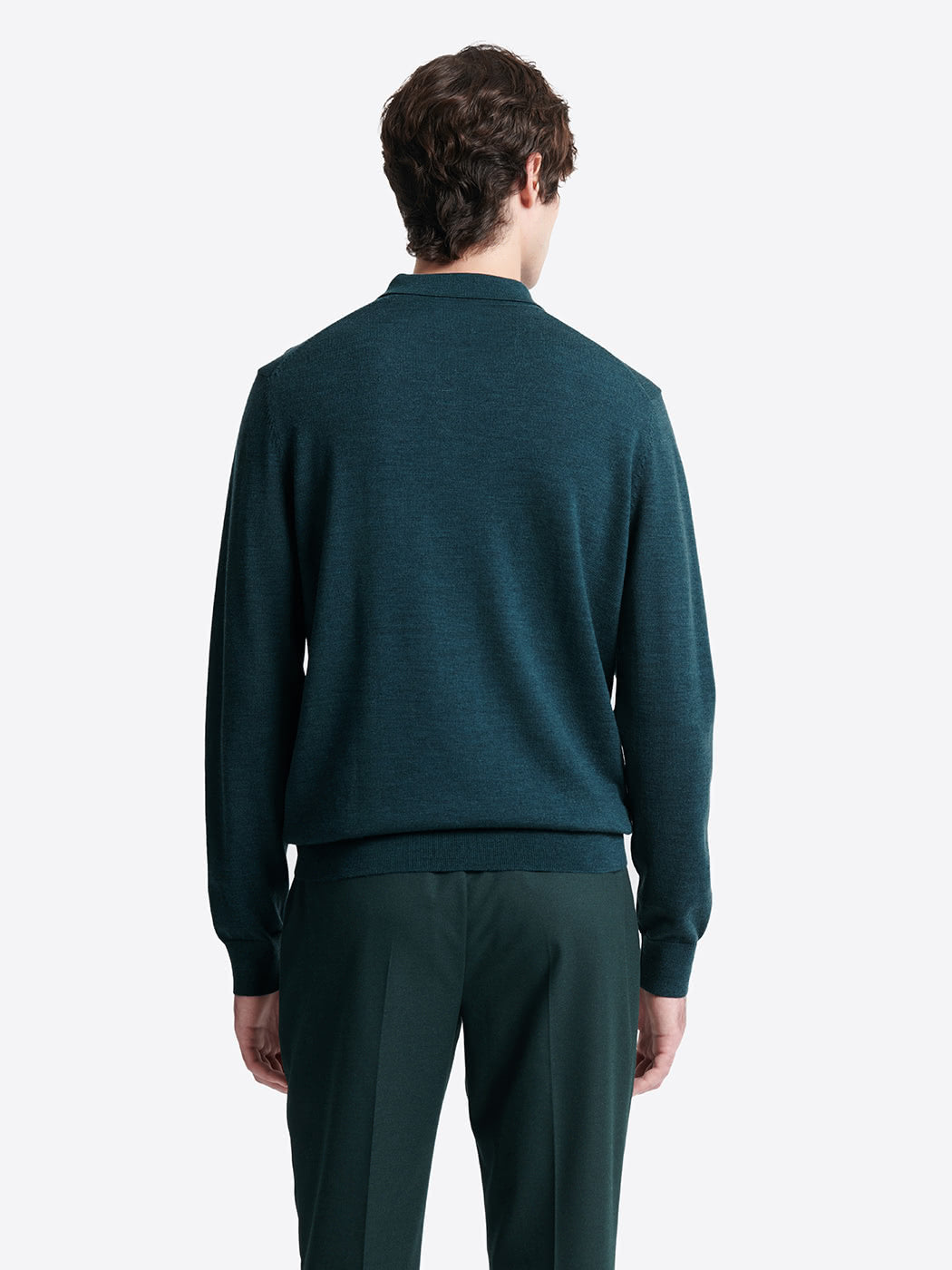 Pull col boutonné en laine mérinos - DEVRED 1902