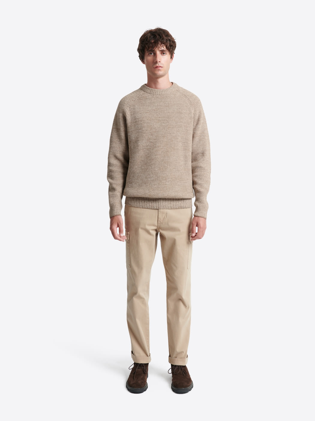 Pull col rond en coton laine majoritaire - DEVRED 1902