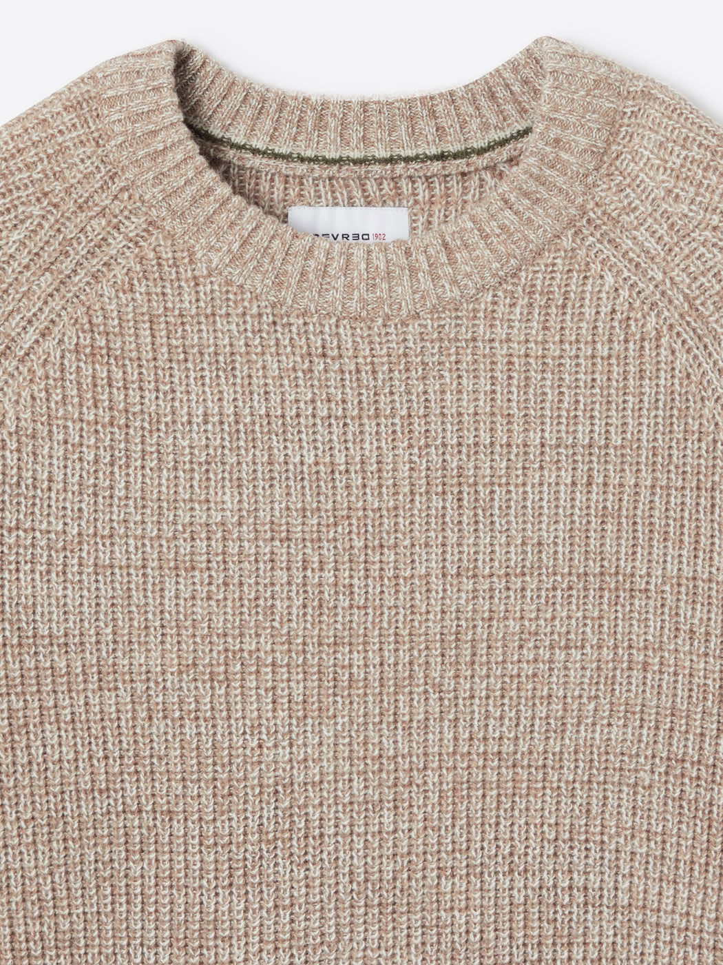 Pull col rond en coton laine majoritaire - DEVRED 1902