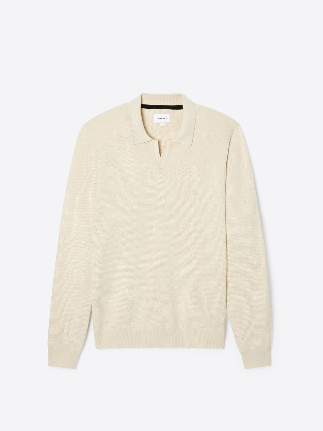 Polo maille col ouvert en viscose - DEVRED 1902