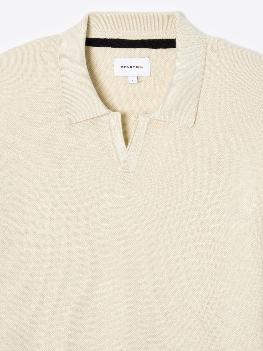 Polo maille col ouvert en viscose - DEVRED 1902