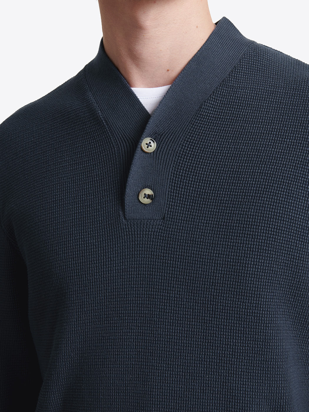Pull col boutonné en coton - DEVRED 1902