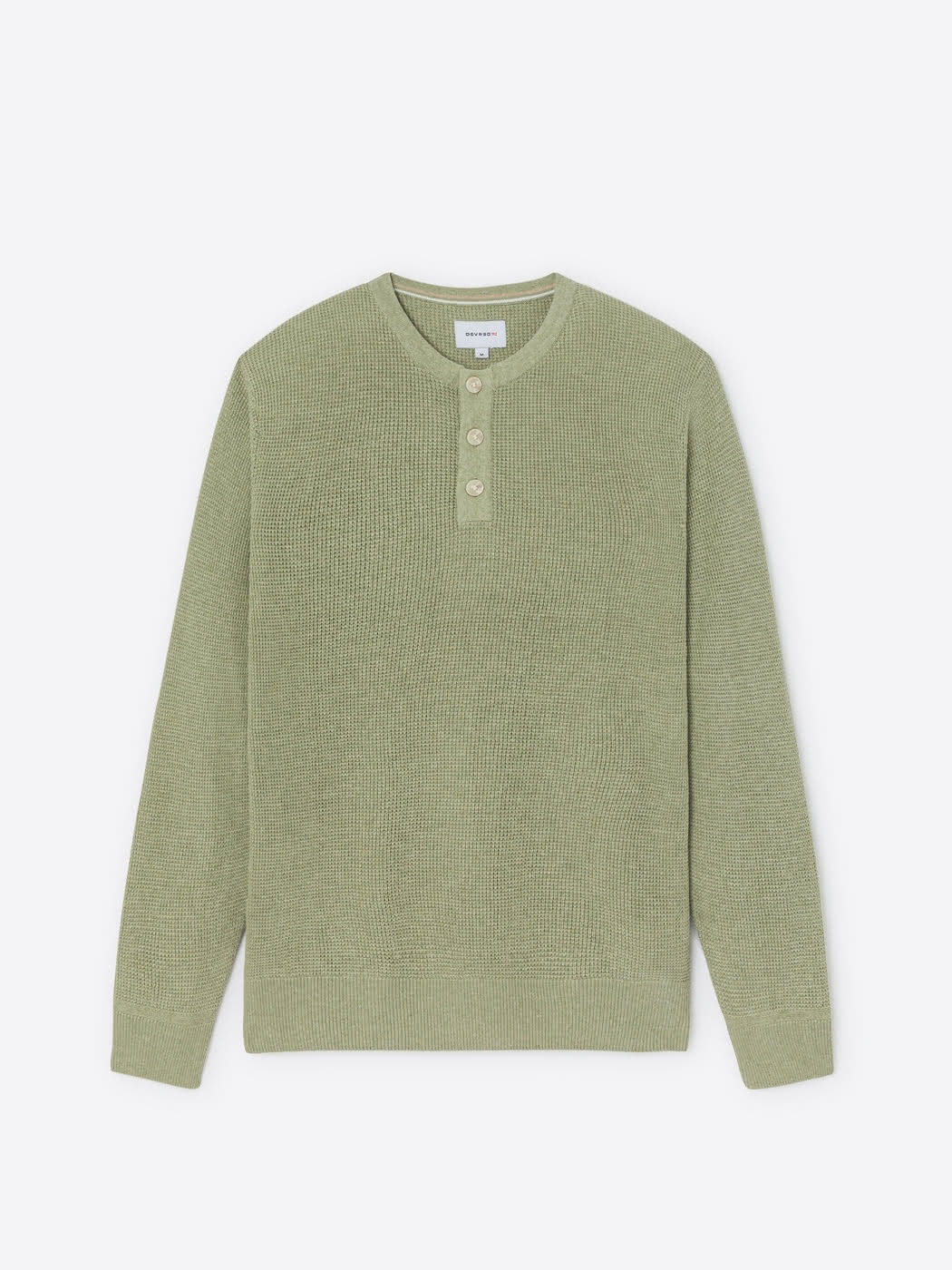 Pull col tunisien en coton bio - DEVRED 1902