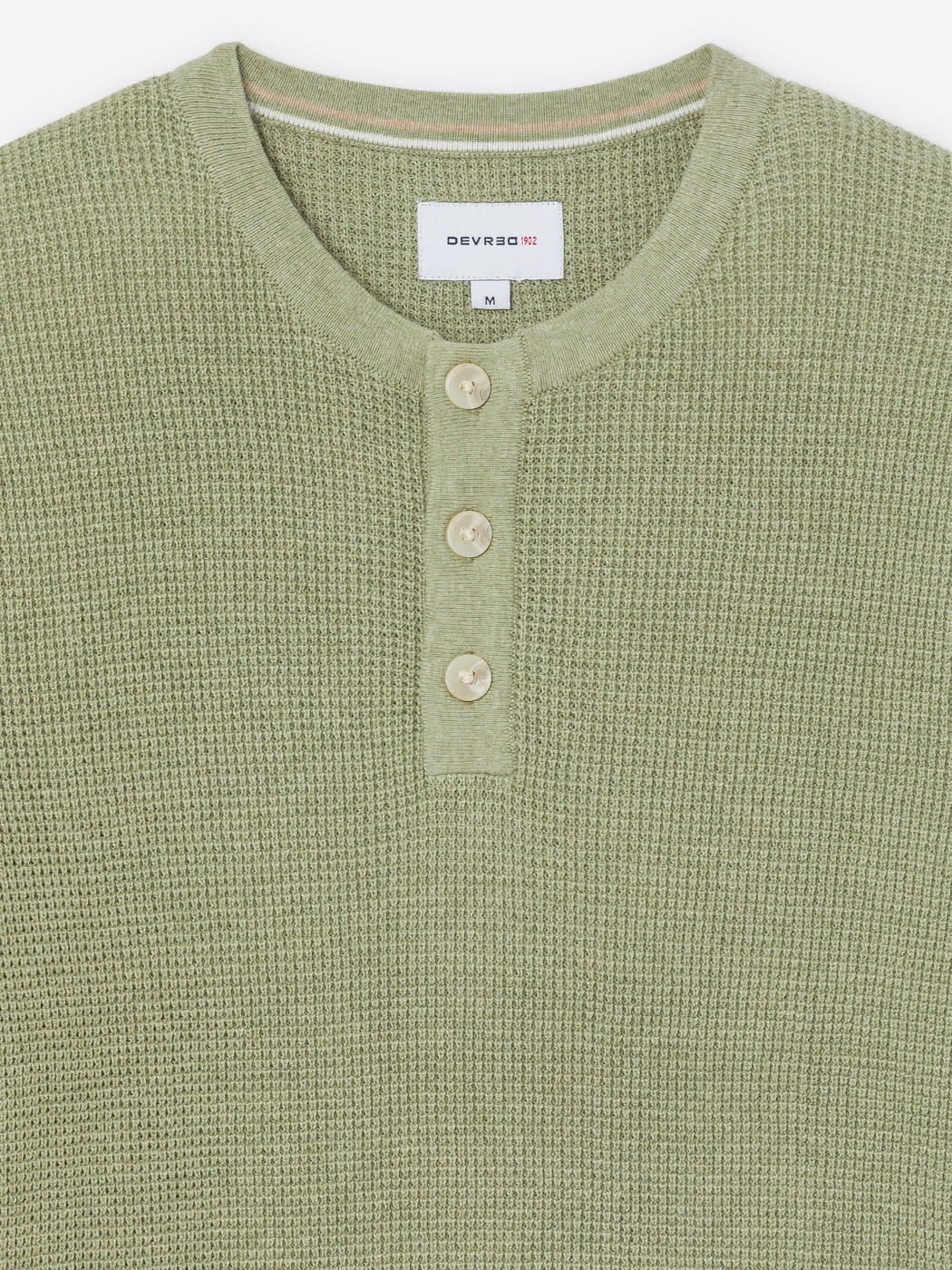 Pull col tunisien en coton bio - DEVRED 1902