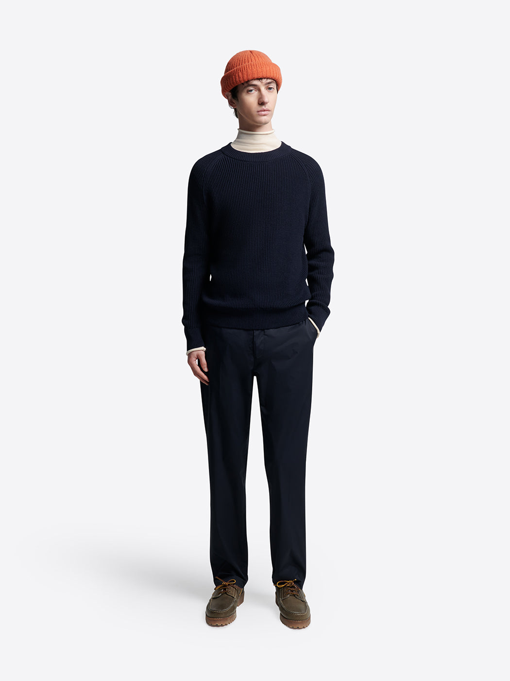 Pull col rond en coton bio - L'atelier - DEVRED 1902