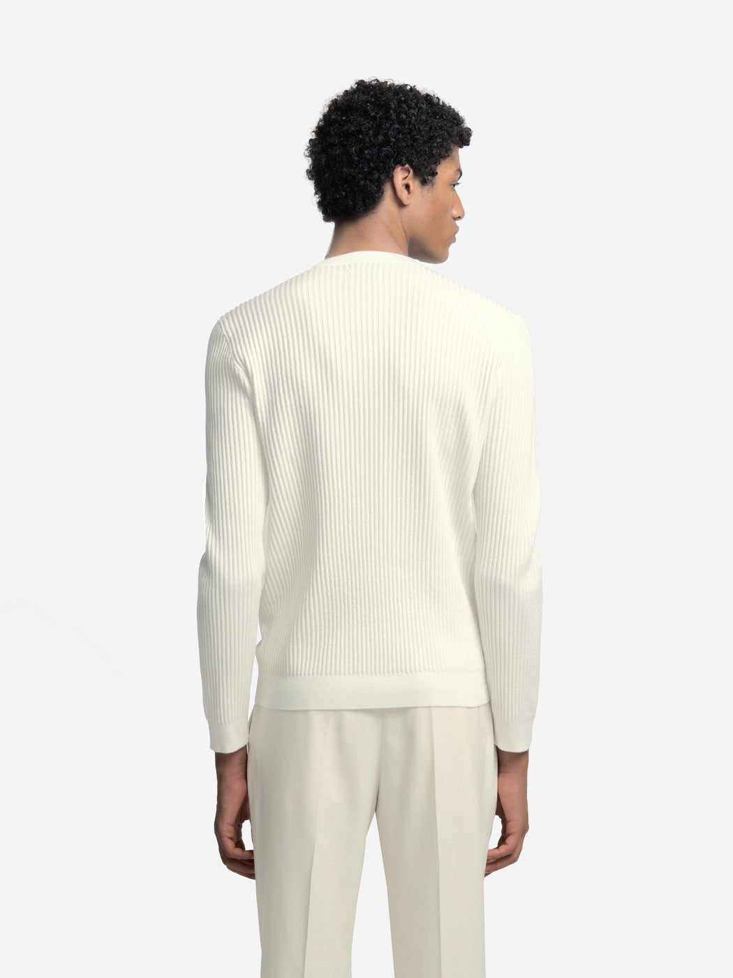 Pull col rond en maille côtelé - DEVRED 1902