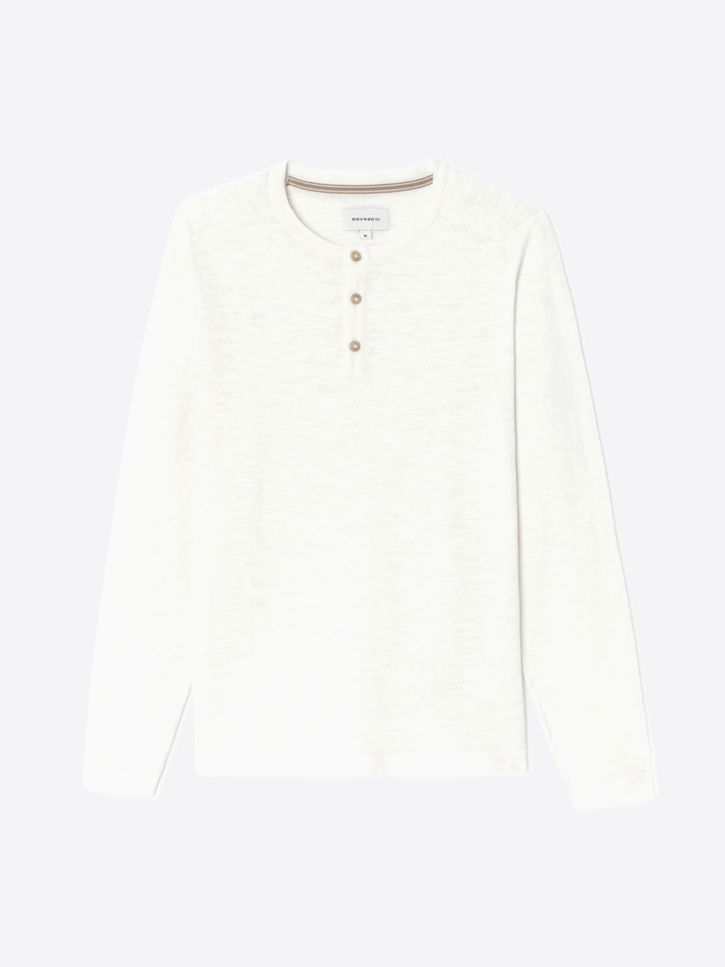 Pull col tunisien en coton flammé - DEVRED 1902