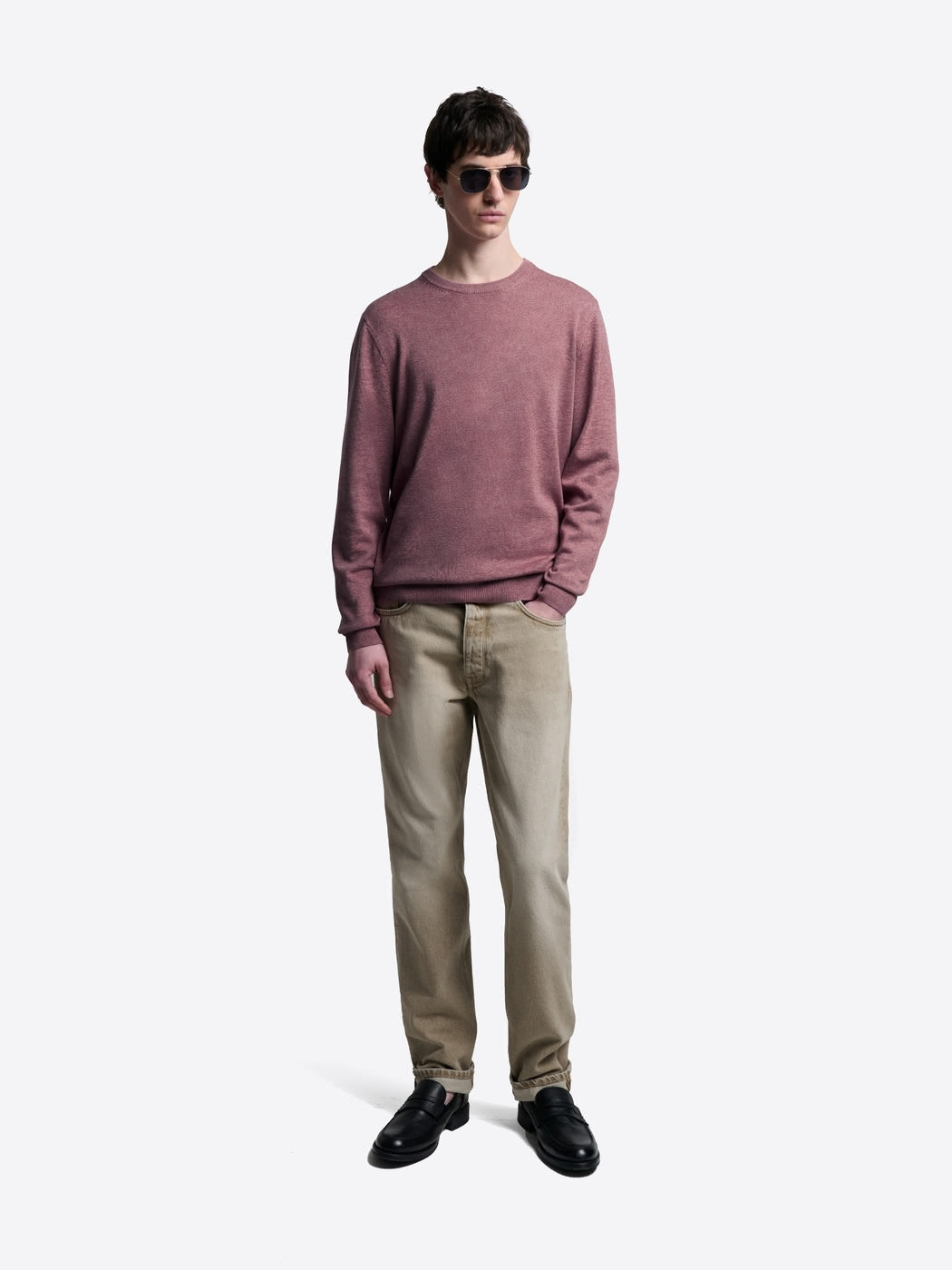 Pull col rond en coton bio - DEVRED 1902