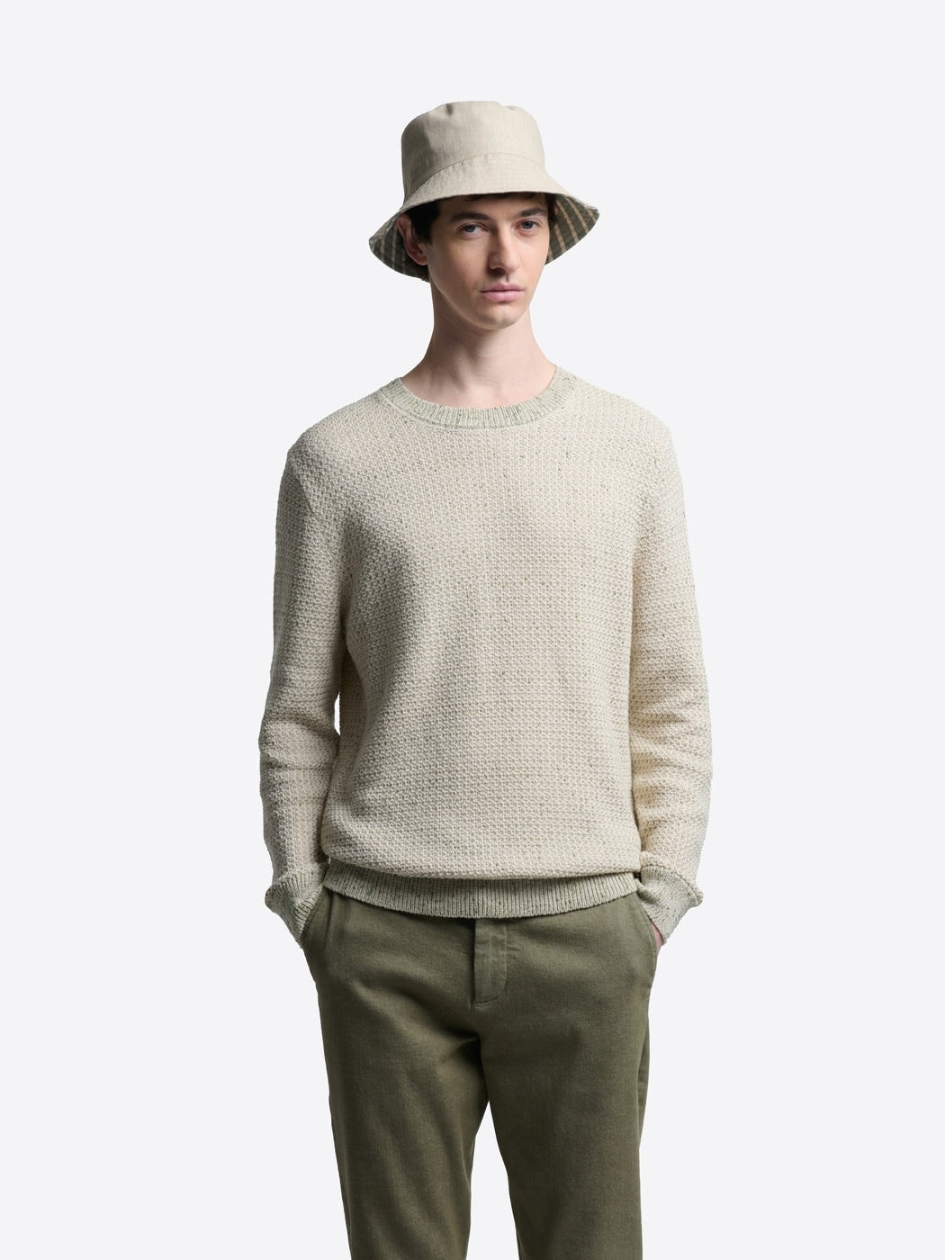 Pull col rond en coton - DEVRED 1902