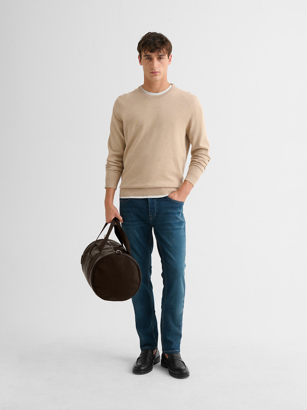 Pull col rond en coton biologique - DEVRED 1902