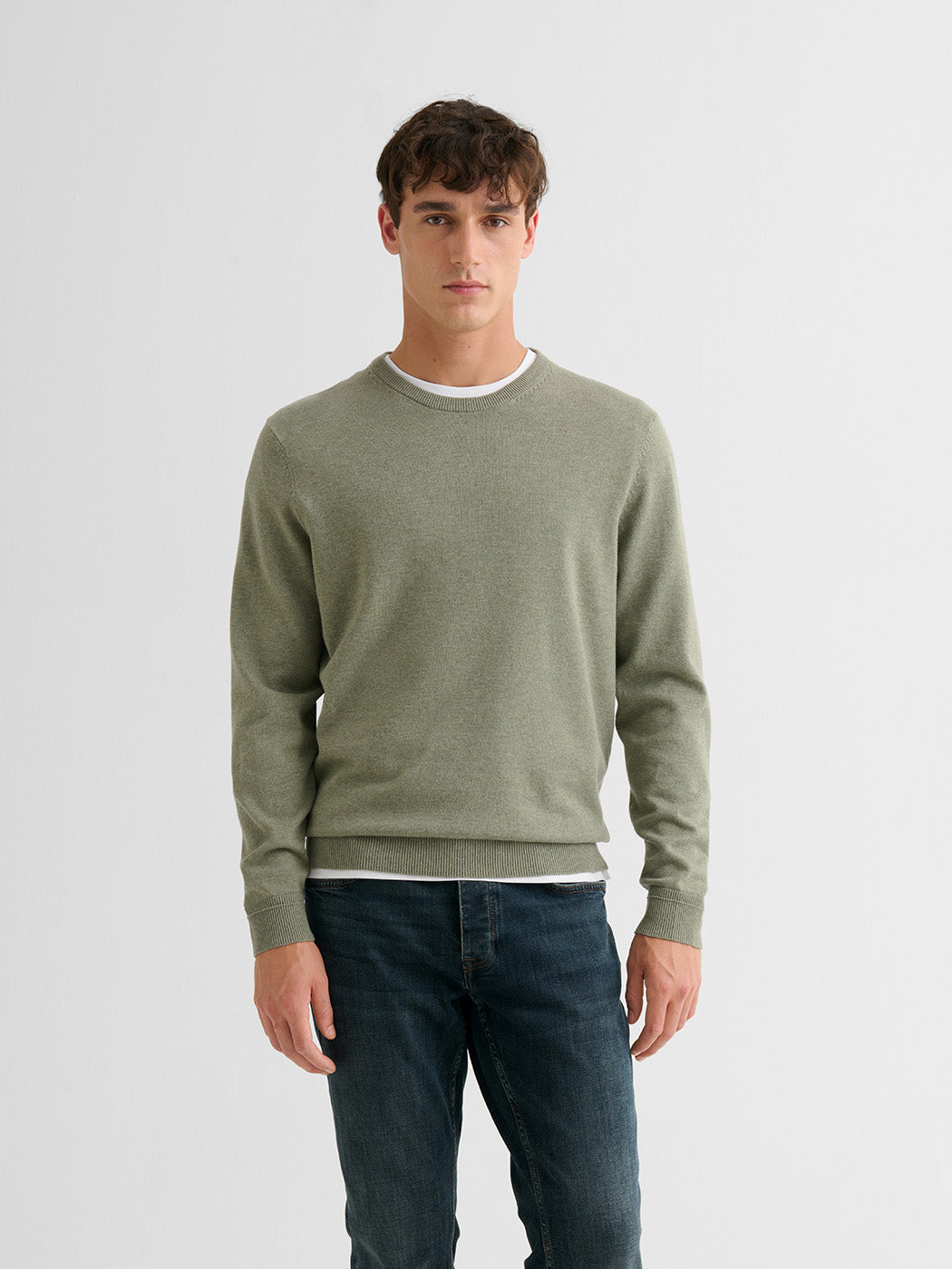 Pull col rond en coton biologique - DEVRED 1902