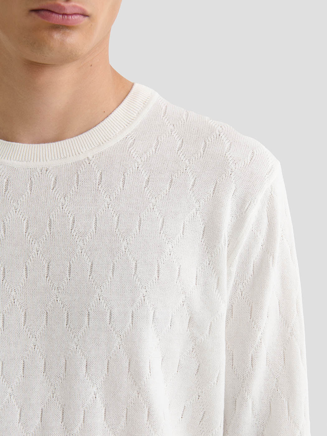 Pull col rond en coton - DEVRED 1902