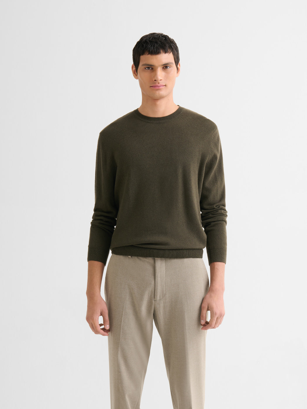 Pull col rond en laine et cachemire - DEVRED 1902