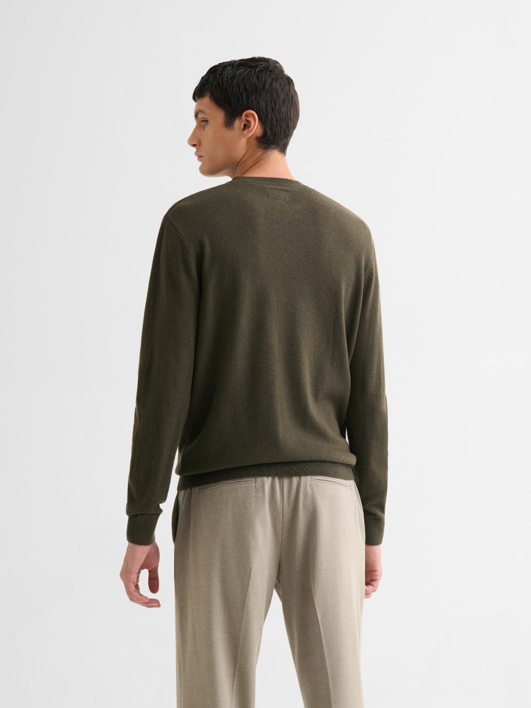 Pull col rond en laine et cachemire - DEVRED 1902