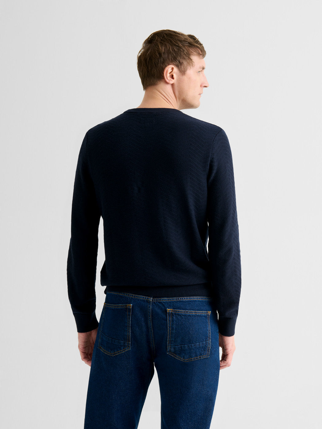 Pull col rond en coton cachemire - DEVRED 1902