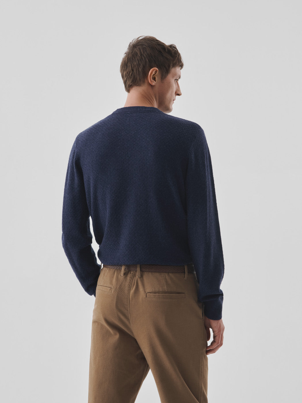 Pull col rond effet damier - DEVRED 1902