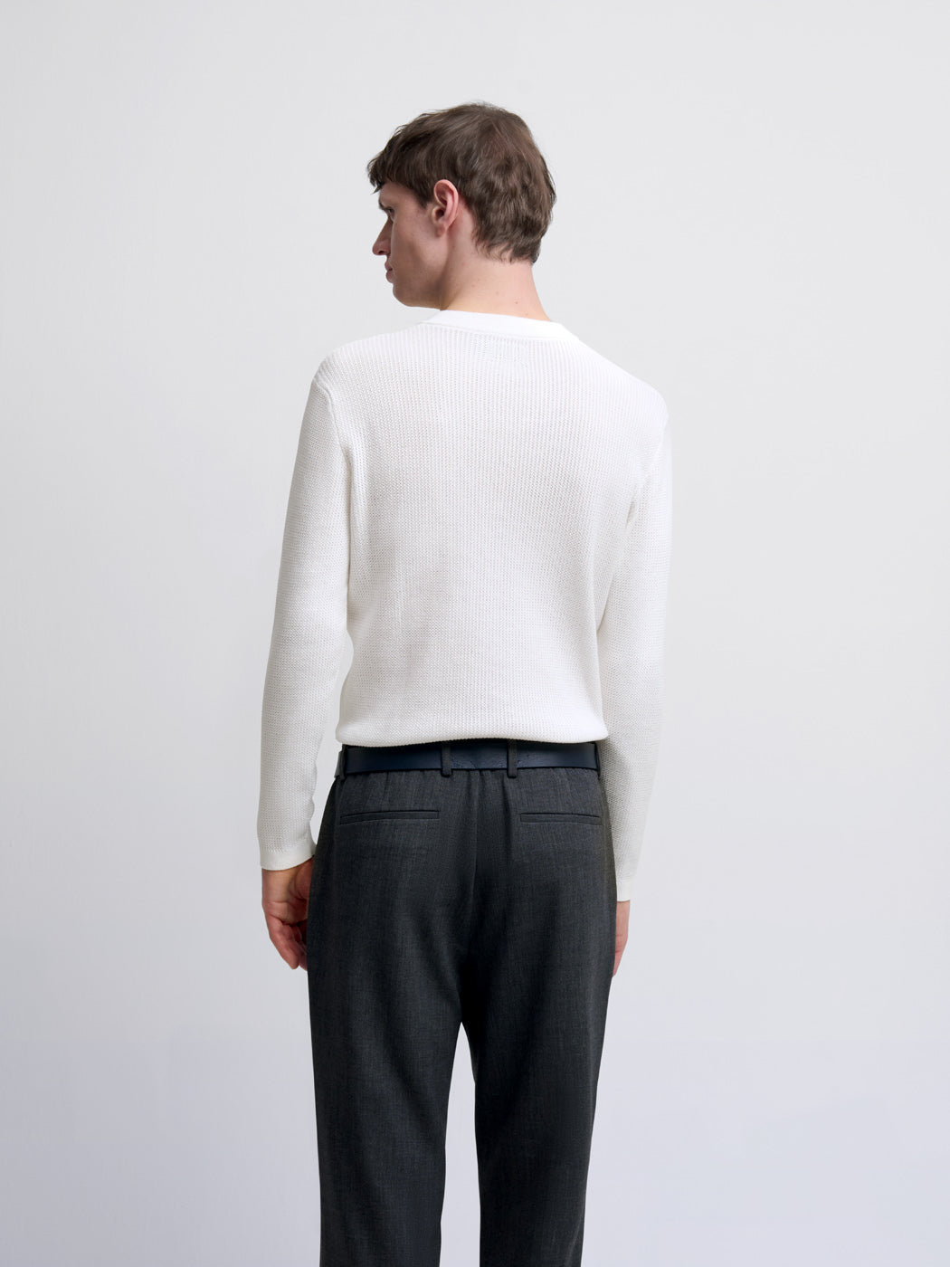 Pull col tunisien en coton bio - DEVRED 1902