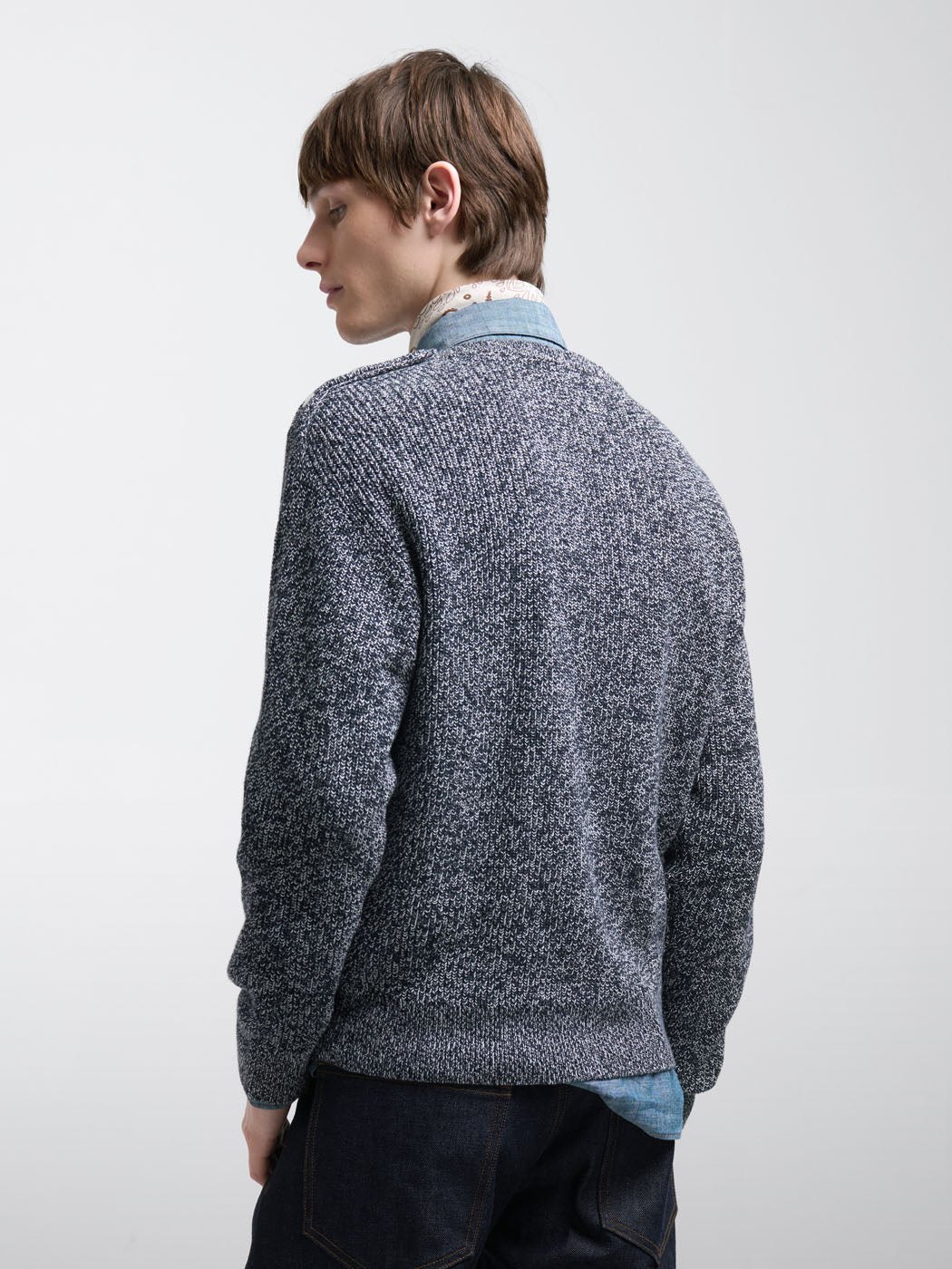 Pull col rond en coton bio - L'atelier - DEVRED 1902
