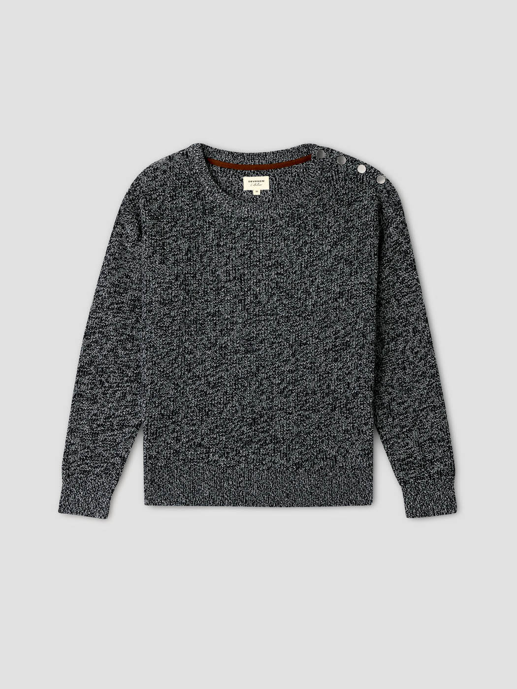 Pull col rond en coton bio - L'atelier - DEVRED 1902