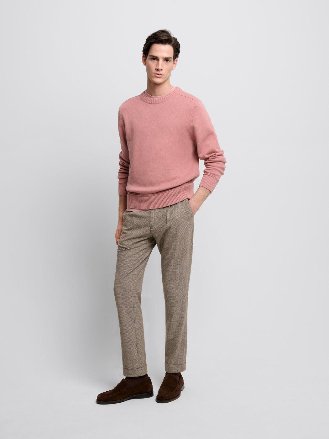 Pull col rond en coton bio - DEVRED 1902