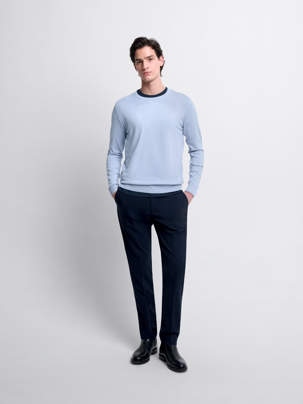 Pull col rond en viscose certifiée - DEVRED 1902