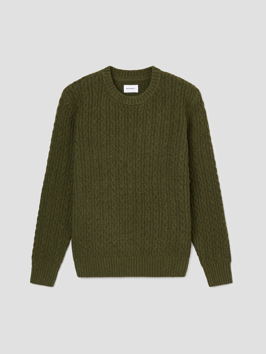 Pull col rond en maille torsadée - DEVRED 1902