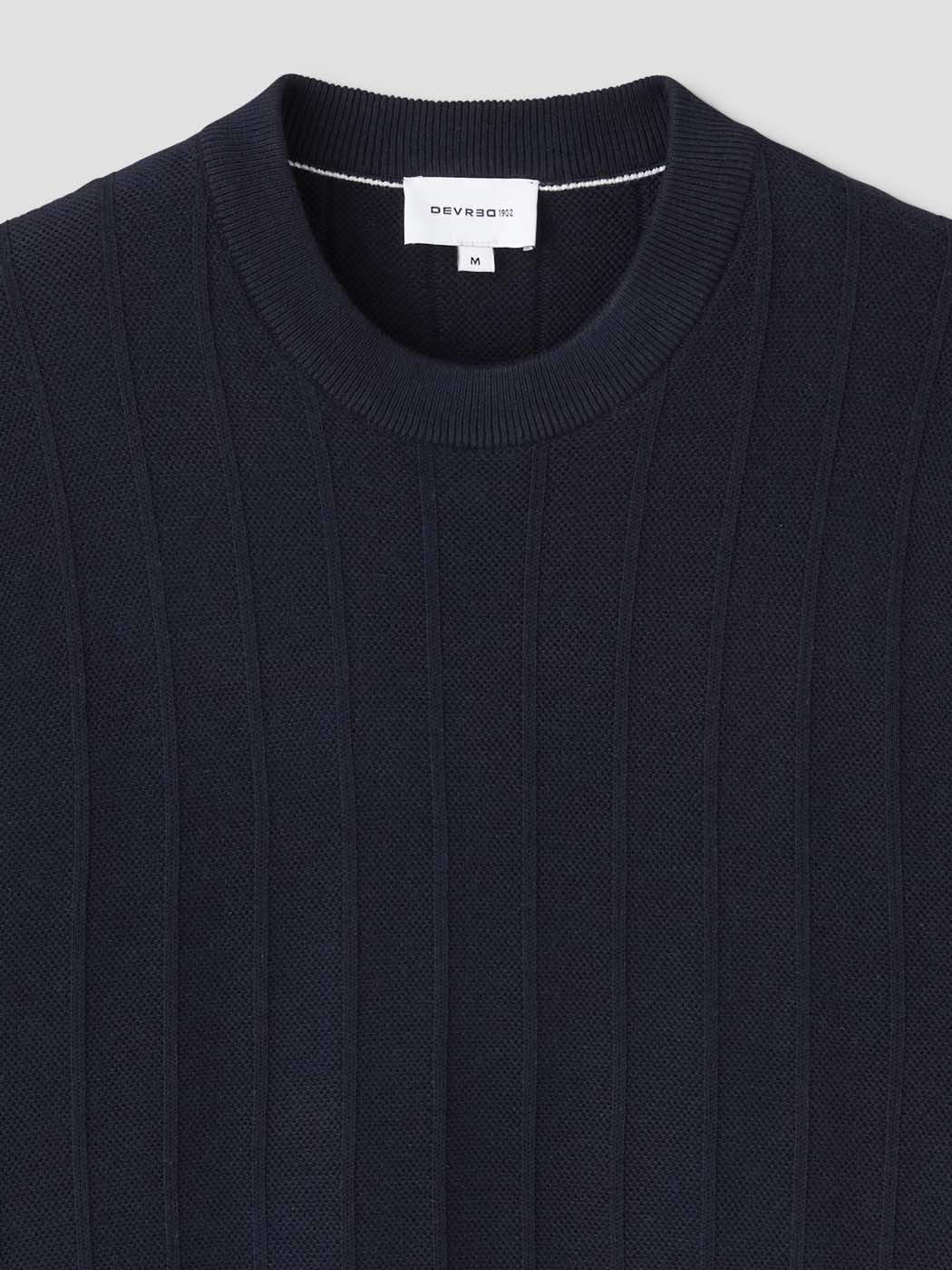 Pull col rond en coton mélangé - DEVRED 1902