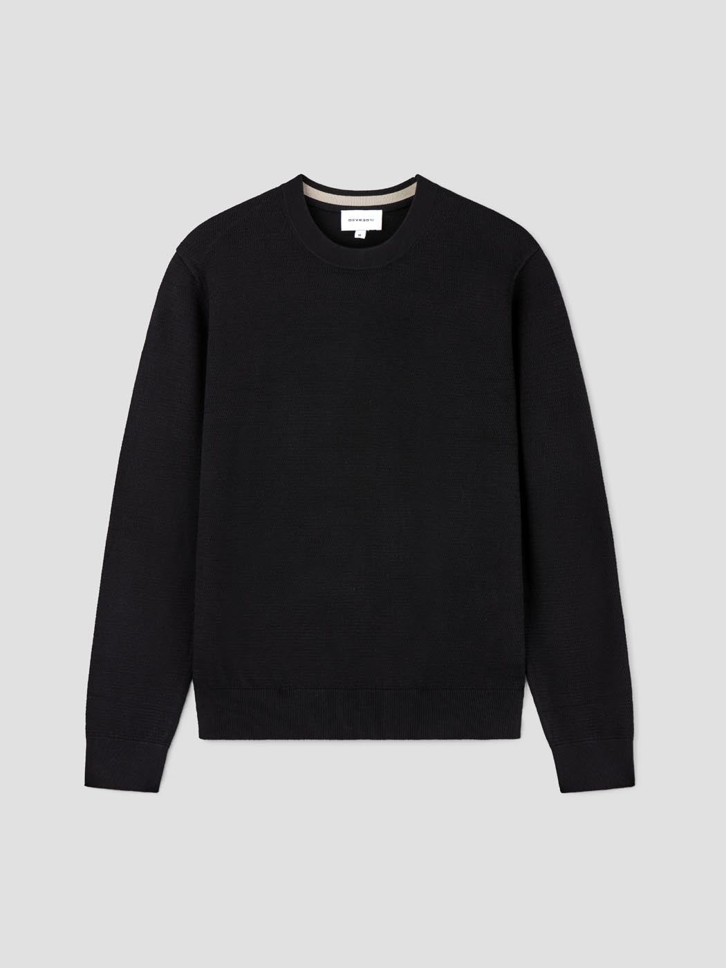 Pull col rond tricotage fantaisie - DEVRED 1902