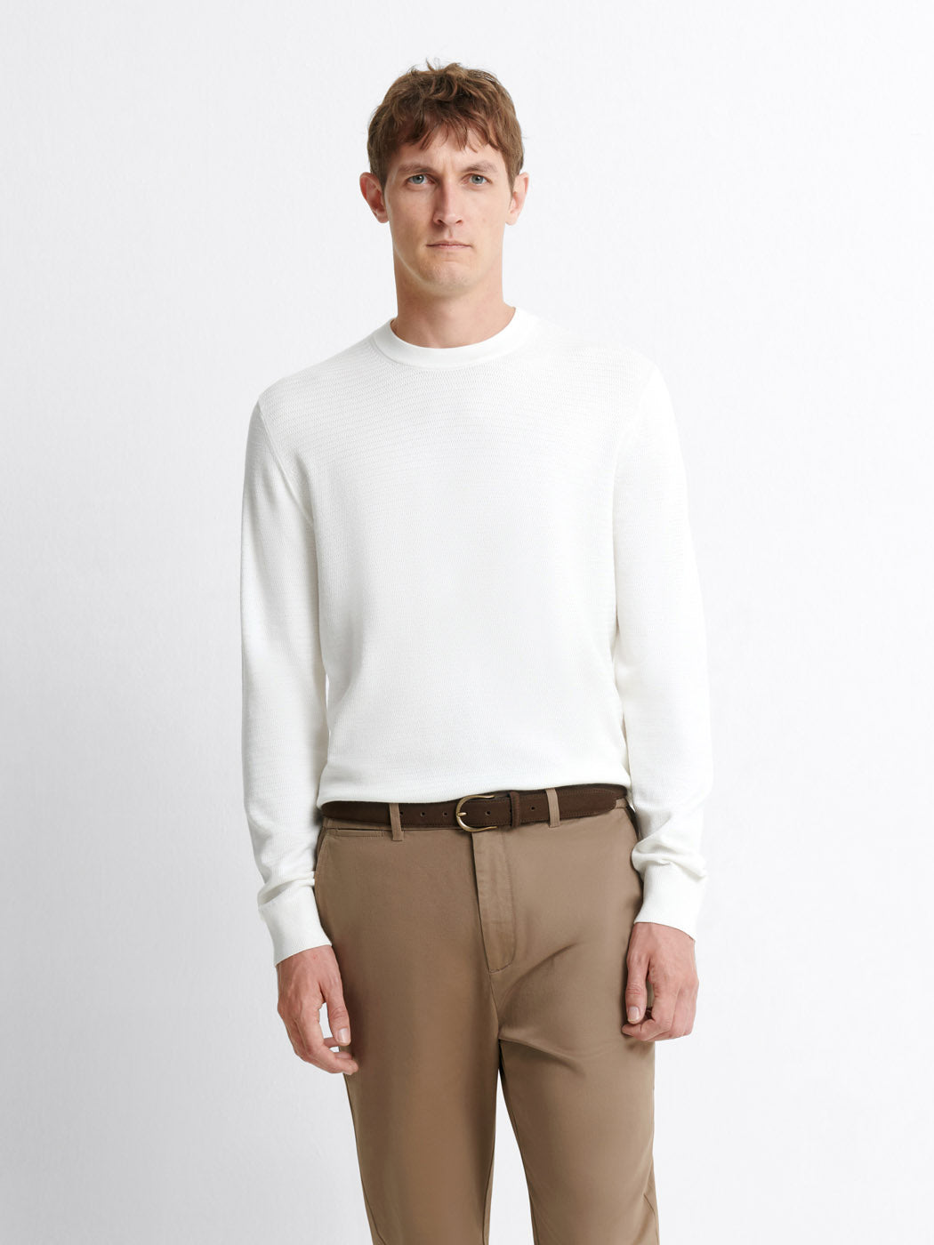 Pull col rond tricotage fantaisie - DEVRED 1902