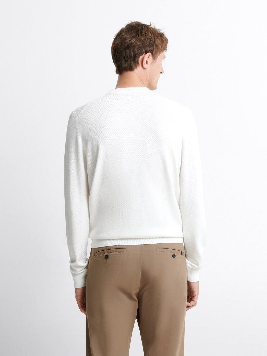 Pull col rond tricotage fantaisie - DEVRED 1902