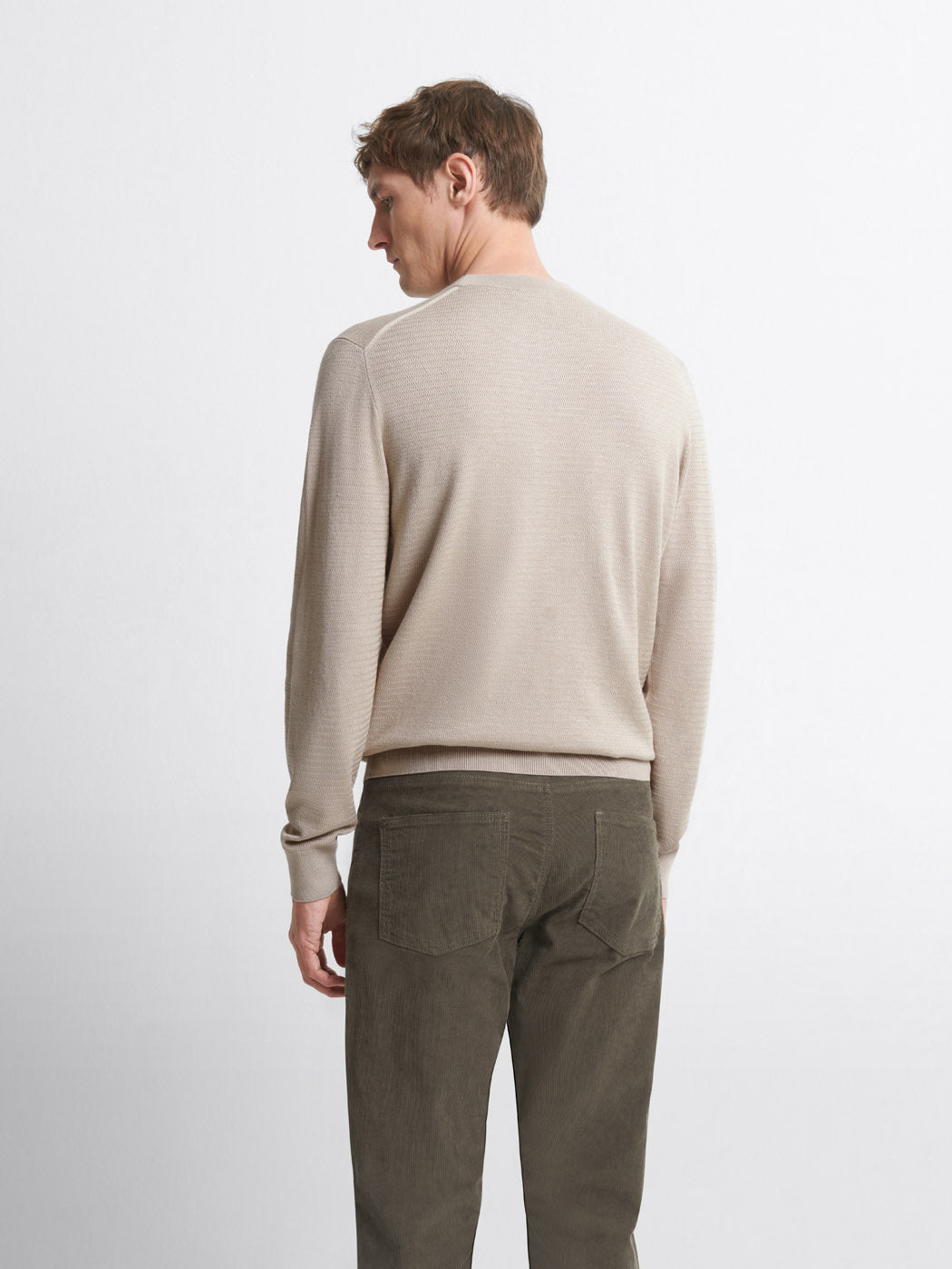 Pull col rond tricotage fantaisie - DEVRED 1902