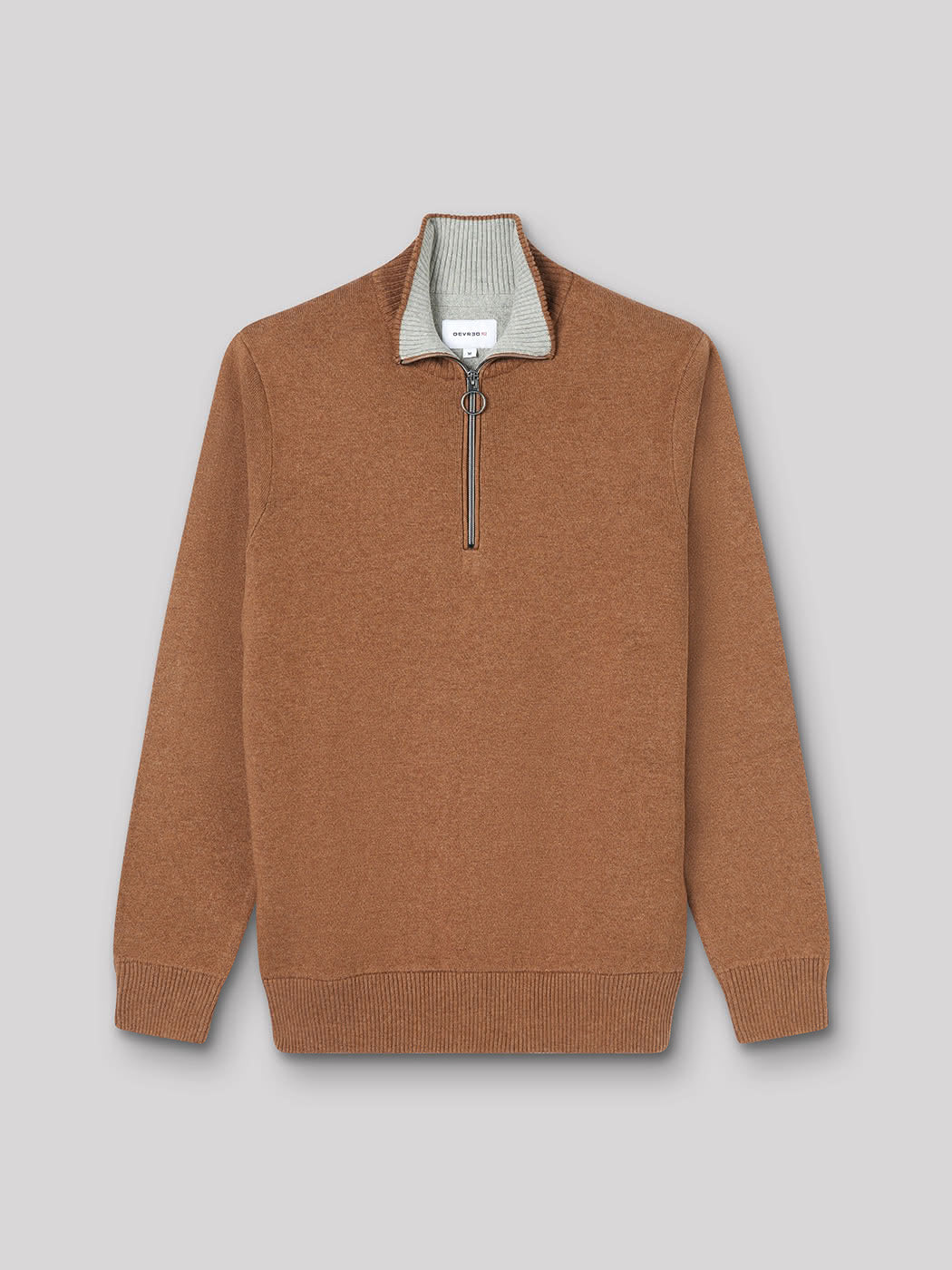 Pull col montant zippé coton cachemire - DEVRED 1902