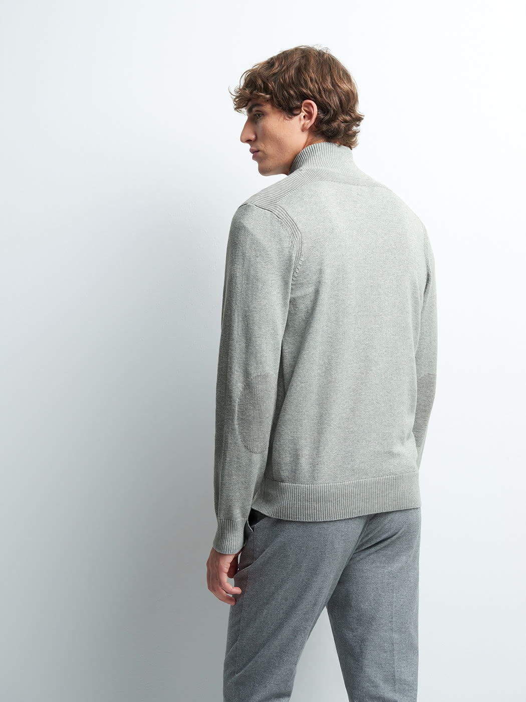 Pull col montant zippé coton cachemire - DEVRED 1902