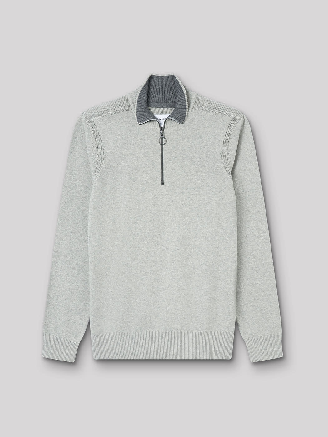 Pull col montant zippé coton cachemire - DEVRED 1902