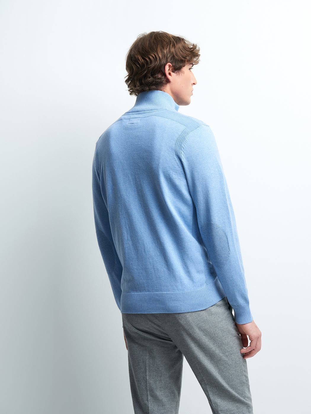 Pull col montant zippé coton cachemire - DEVRED 1902