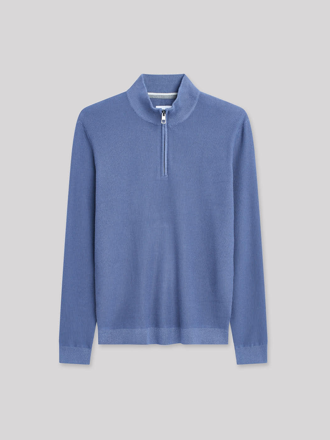 Pull col cheminée zippé en viscose bio - DEVRED 1902
