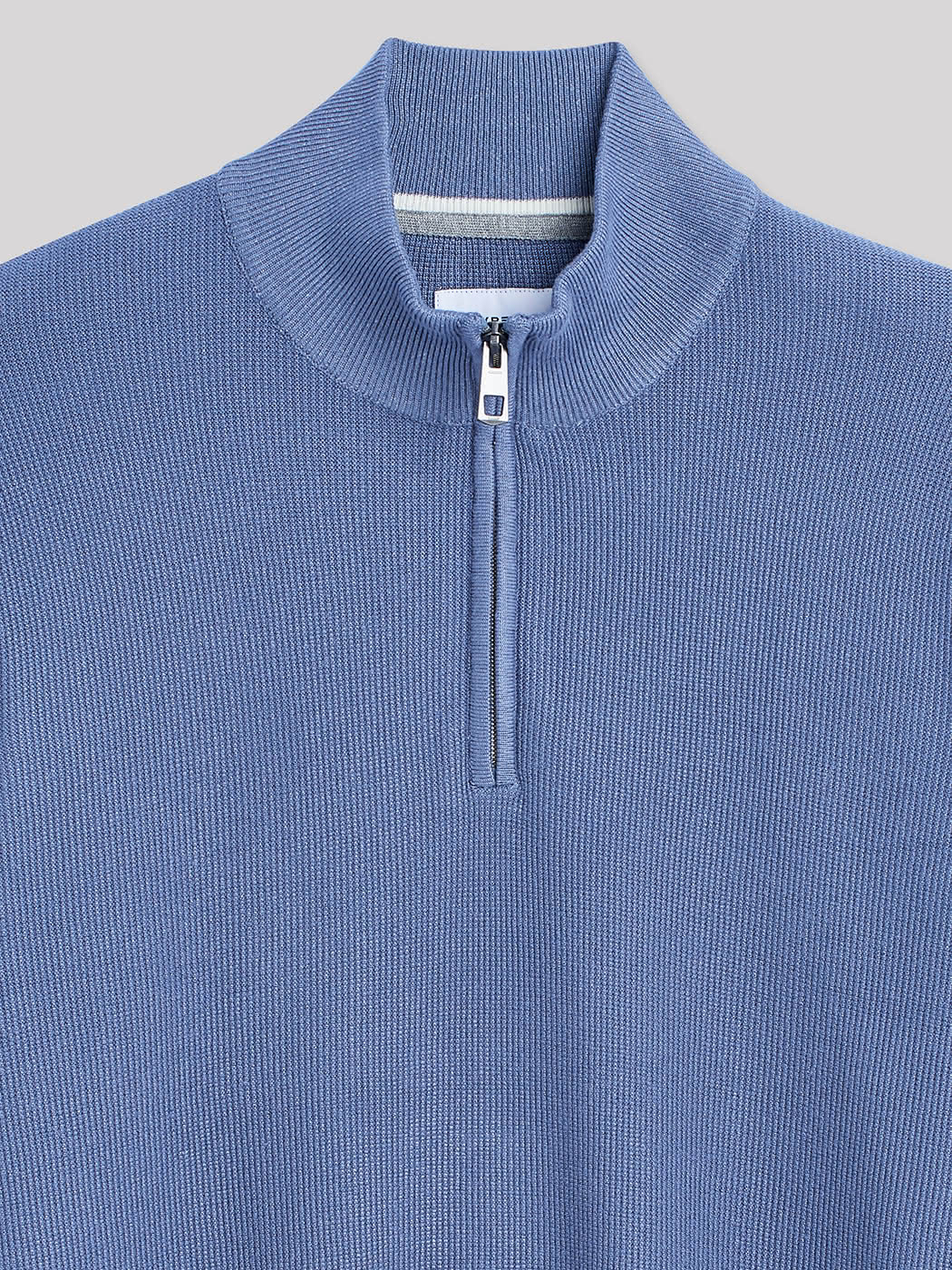 Pull col cheminée zippé en viscose bio - DEVRED 1902