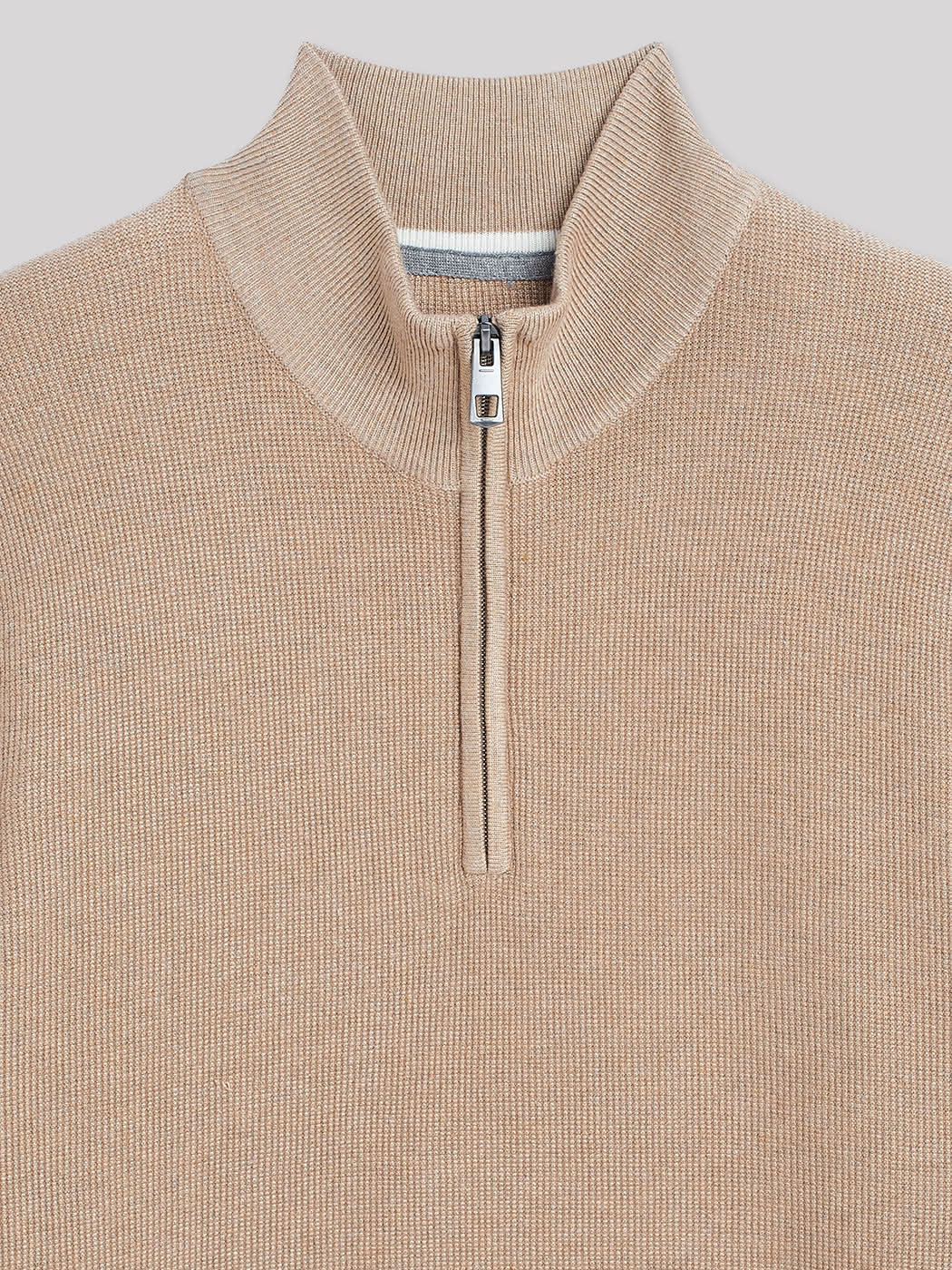 Pull col cheminée zippé en viscose bio - DEVRED 1902