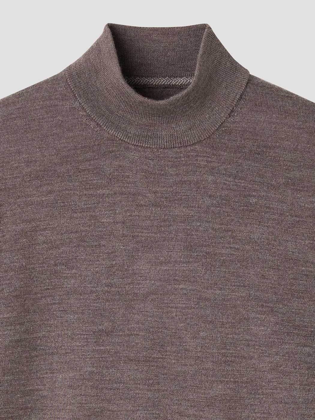 Pull col cheminée en laine Mérinos - DEVRED 1902