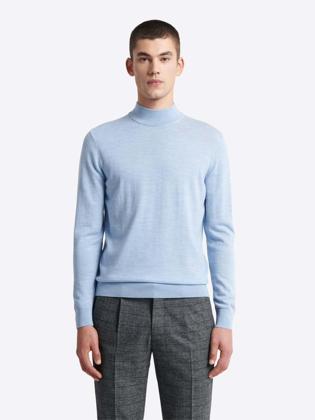 Pull à col cheminée 100% laine mérinos - DEVRED 1902