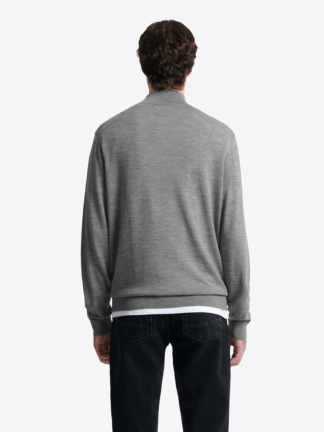 Pull col cheminée zip 100% laine mérinos - DEVRED 1902