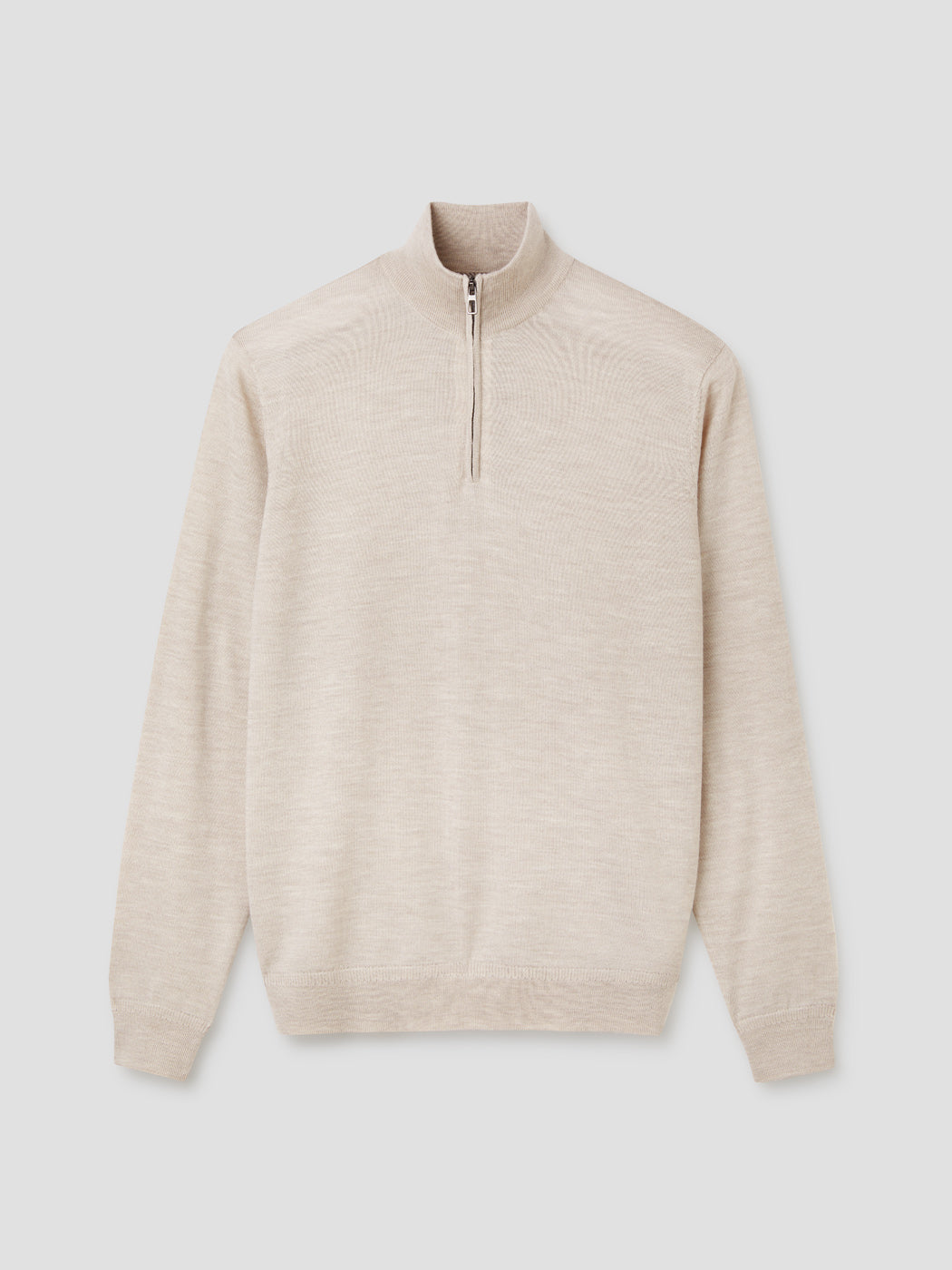 Pull col cheminée zippé en laine Mérinos - DEVRED 1902