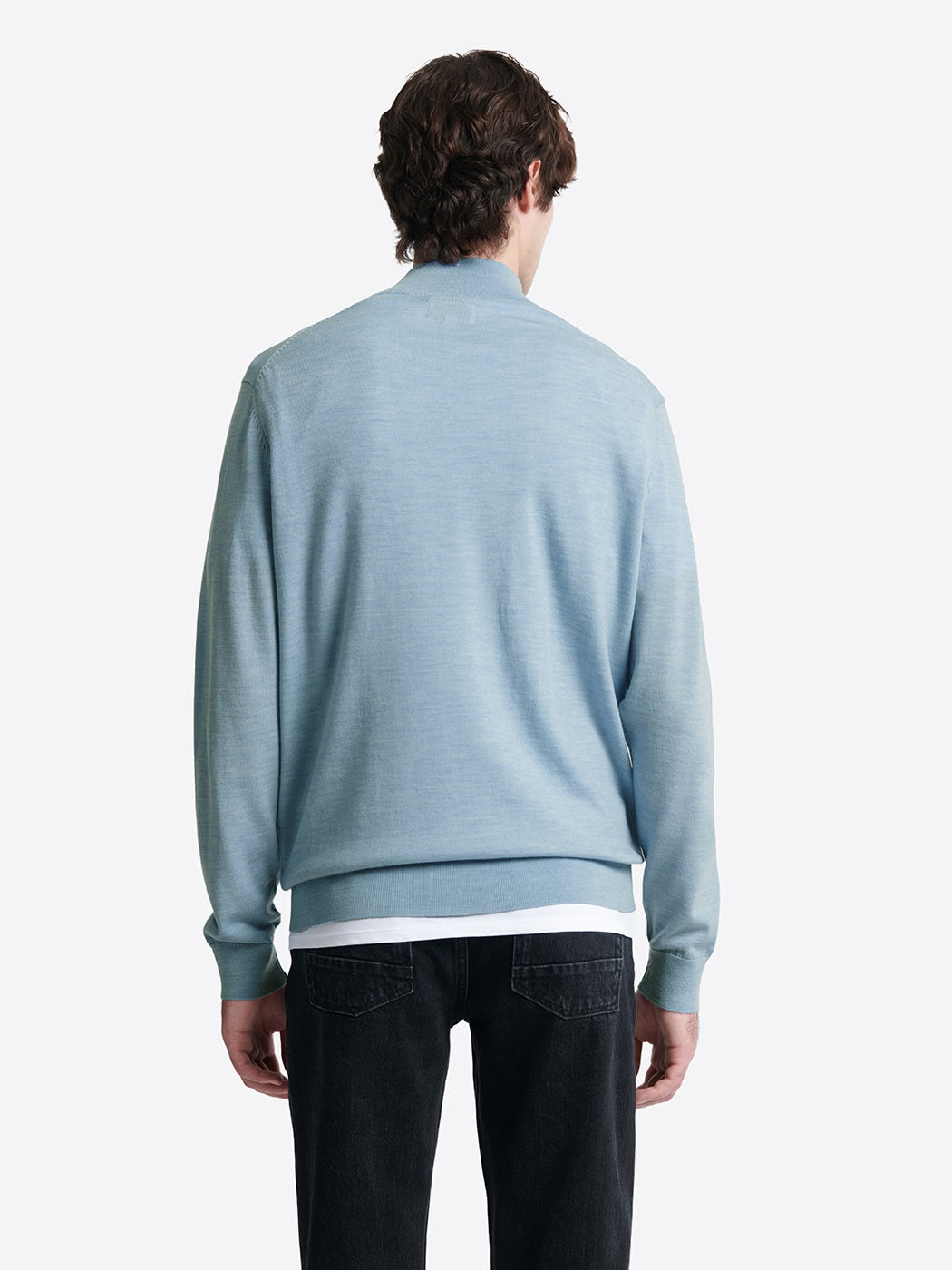 Pull col cheminée zip 100% laine mérinos - DEVRED 1902