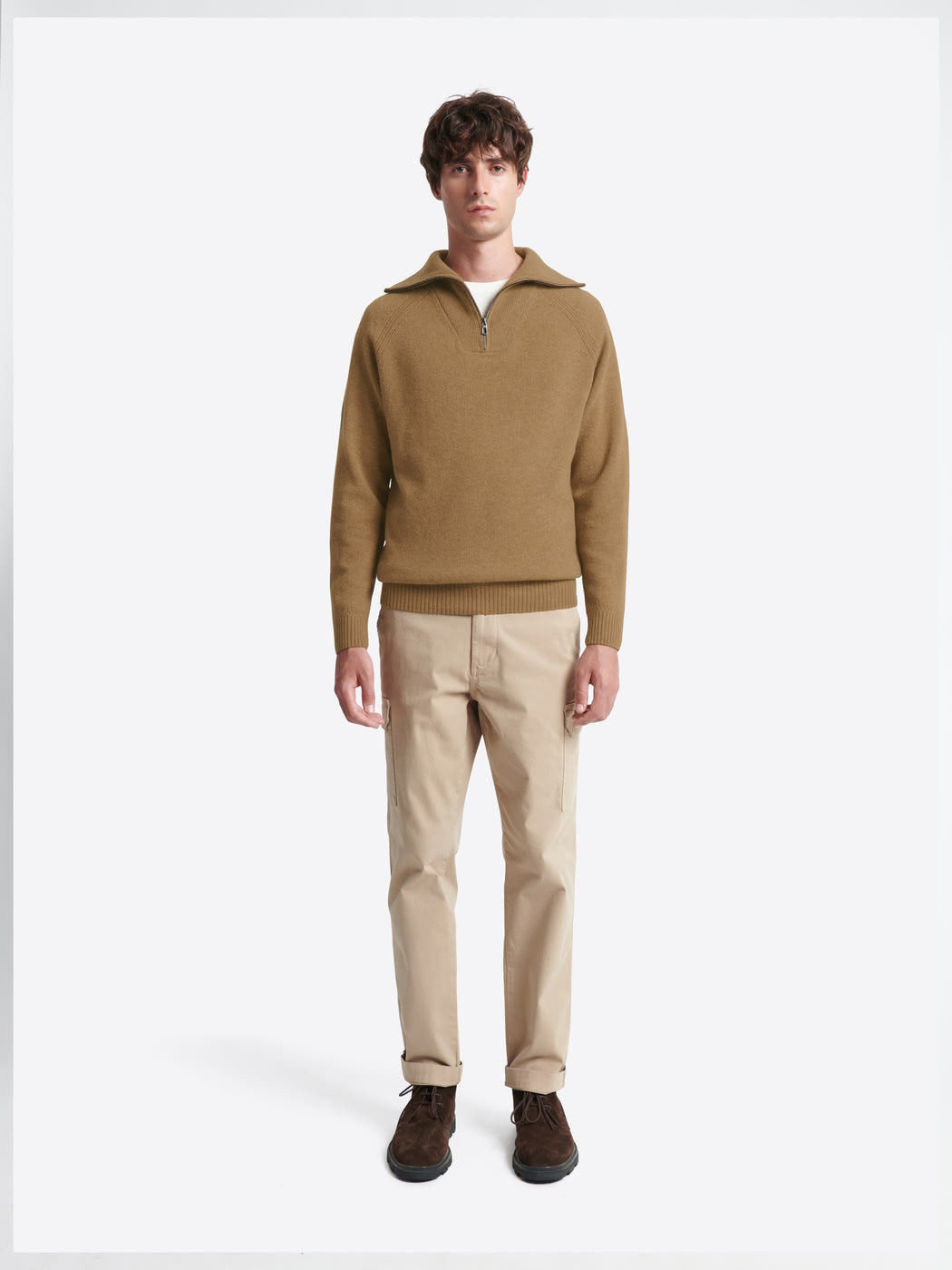 Pull col cheminée en laine lambswool - DEVRED 1902