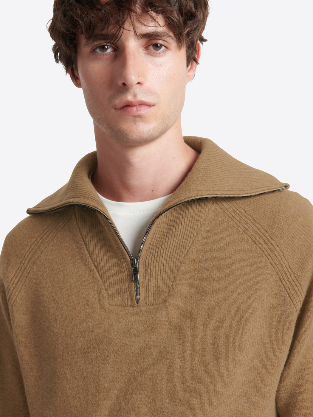 Pull col cheminée en laine lambswool - DEVRED 1902