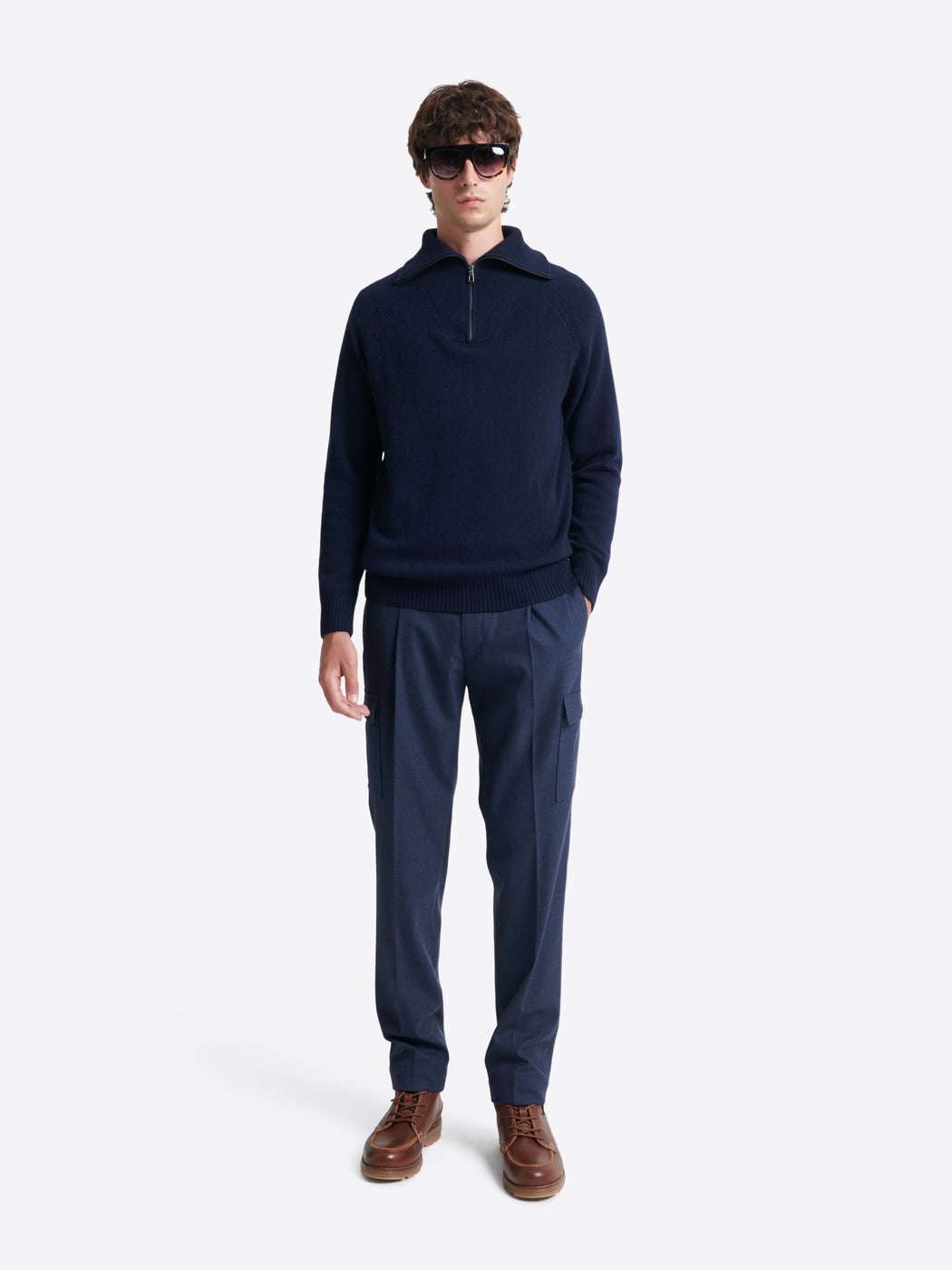 Pull col cheminée en laine lambswool - DEVRED 1902