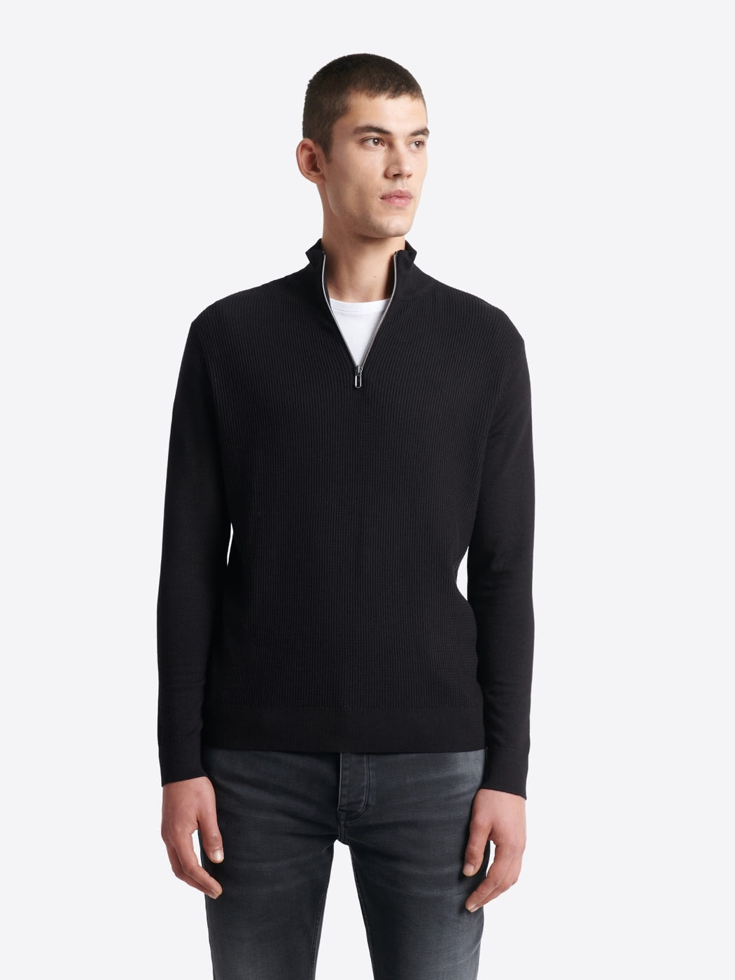 Pull à col cheminée en viscose certifiée - DEVRED 1902