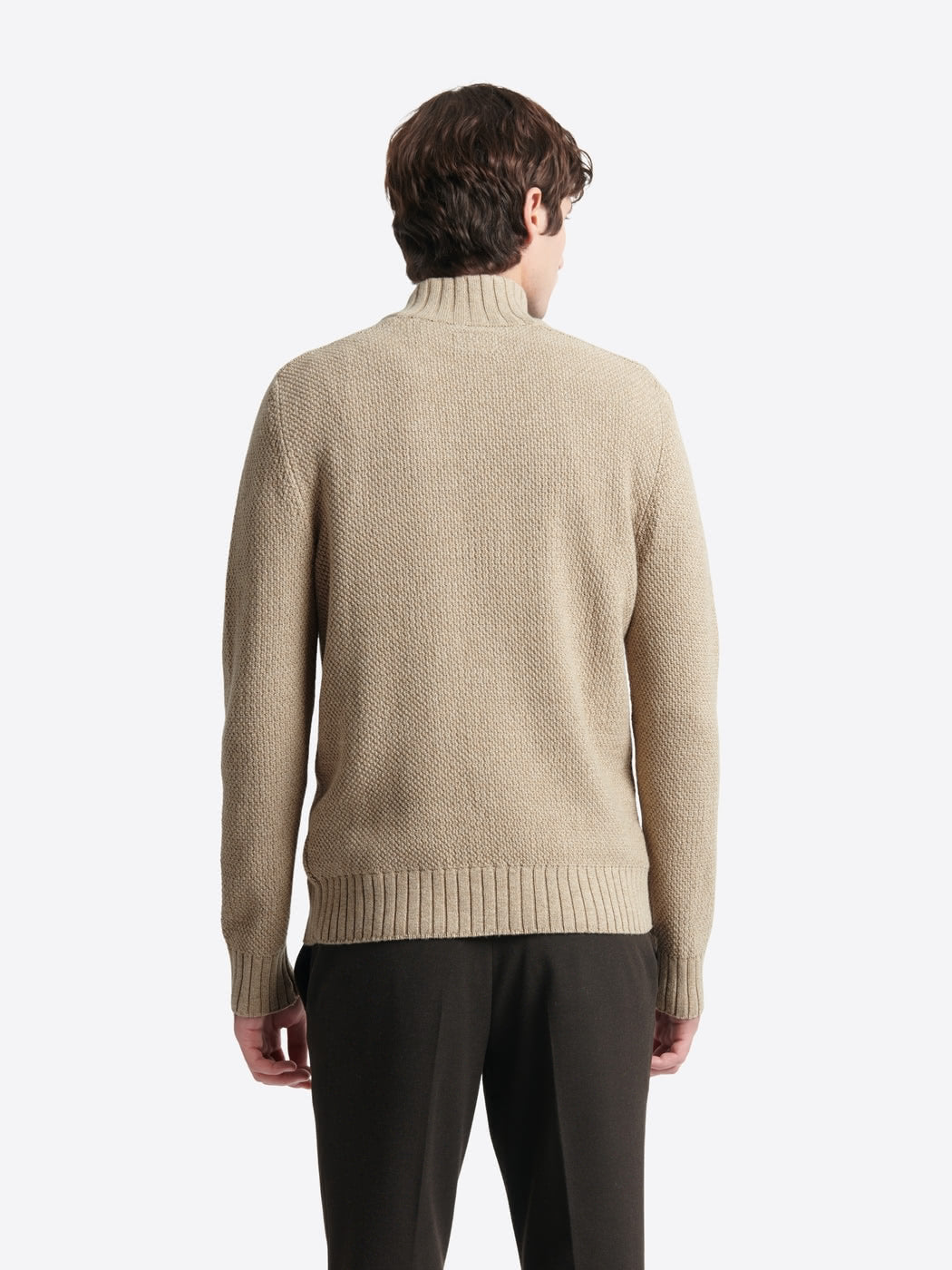 Pull col cheminée en coton cachemire - DEVRED 1902