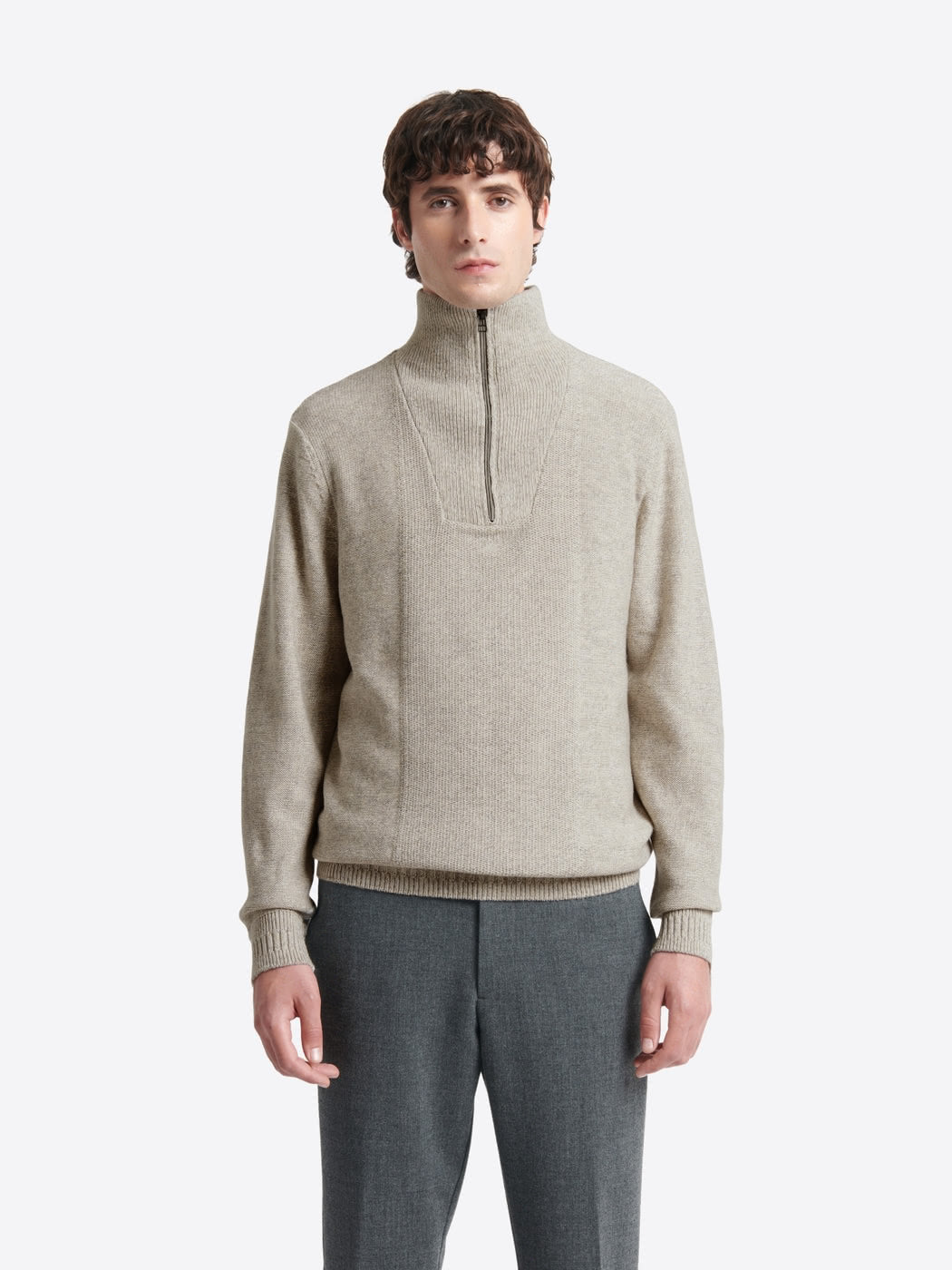 Pull col camionneur en laine-coton - DEVRED 1902